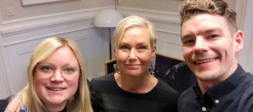 Caroline Ljungberg Toulson, Anna Johansson och Axel Persson