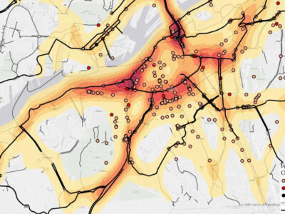 Metod f&ouml;r att se var det &auml;r mest farligt att cykla