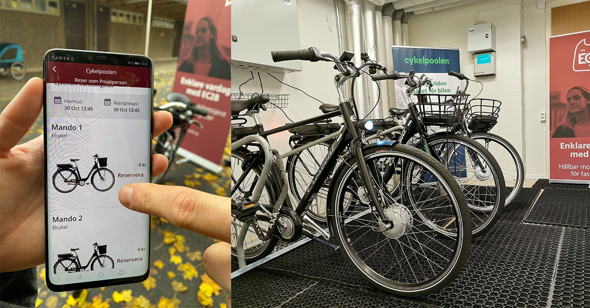 EC2B-app och cykelrum p&aring; Mandolingatan