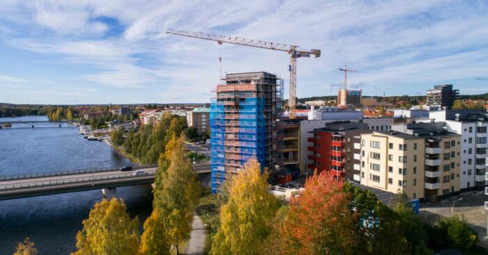 Husbygge i Skellefte&aring;
