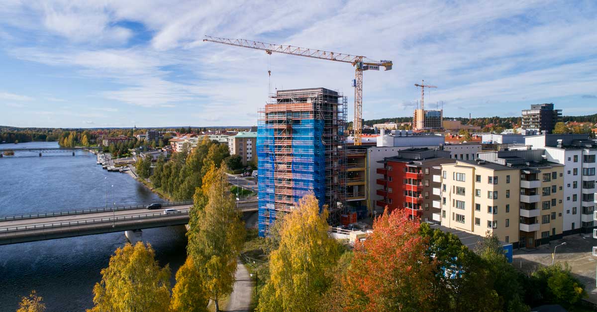 Husbygge i Skellefte&aring;