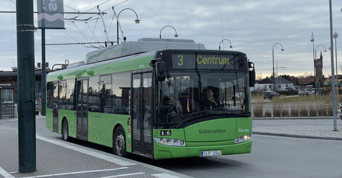 tr&aring;dbuss, landskrona