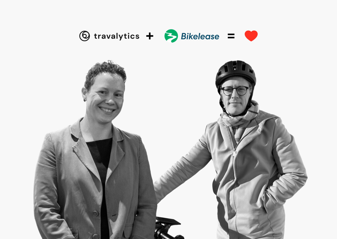 Anna Stankovski Clark, vd & grundare av Travalytics.io tillsammans med Niklas Ekman, vd p&aring; Bikelease.