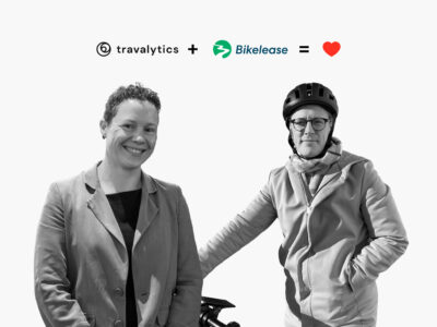 Anna Stankovski Clark, vd & grundare av Travalytics.io tillsammans med Niklas Ekman, vd p&aring; Bikelease.
